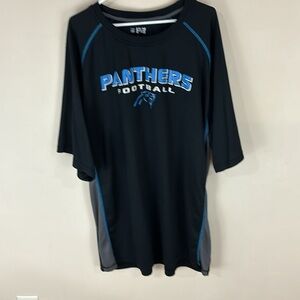 NFL Team Panthers Football Black Athletic Mesh Shirt 2XL